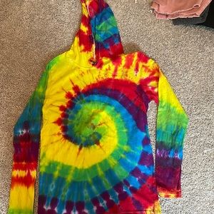 Small Hooded Long Sleeve T-shirt.